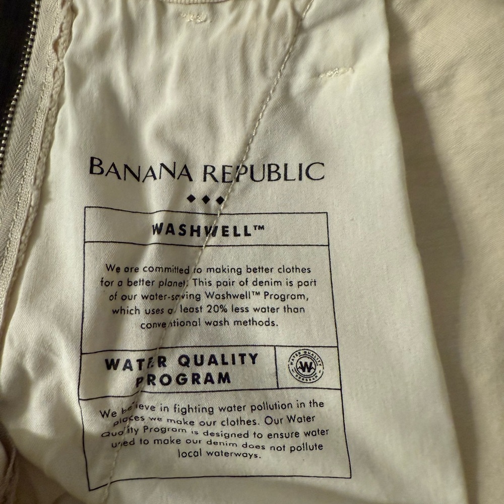 Banana Republic Factory Maxi A-Line Denim Skirt in Ecru - Size 10 - Picture 7 of 8